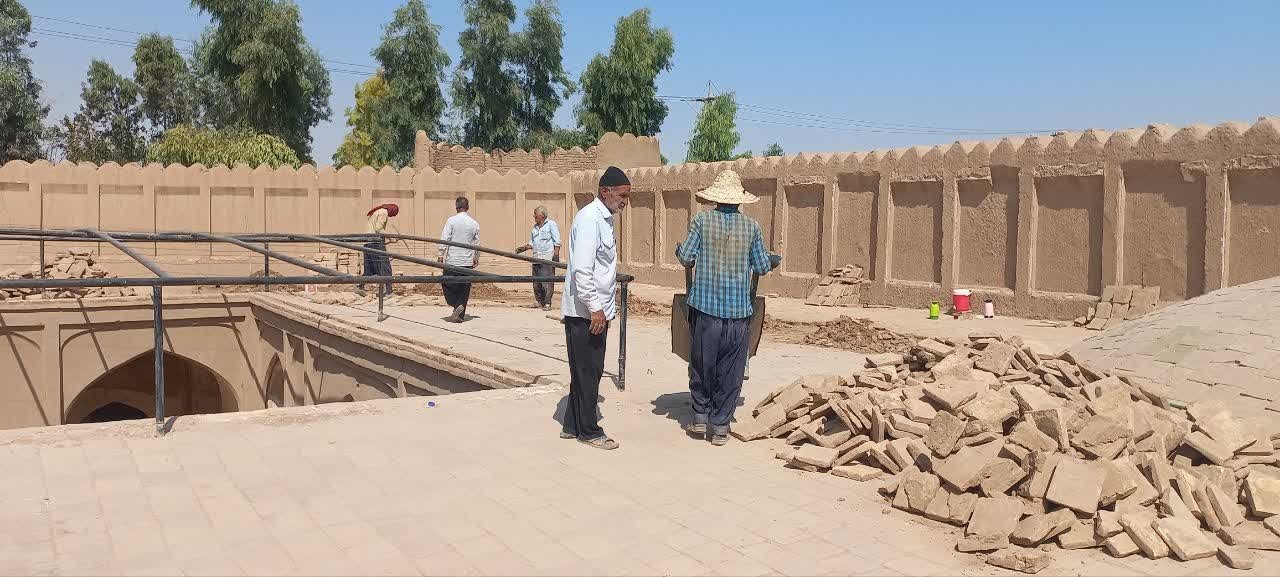اقدامات حفاظتی و بررسی‌های فنی در بنای تاریخی سلطان بندر آباد ادامه دارد