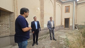 بازدید مدیرکل میراث فرهنگی آذربایجان شرقی از وضعیت خانه تاریخی سلطان القرائی در تبریز