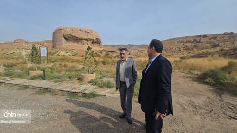 بازدید مدیرکل میراث فرهنگی آذربایجان شرقی از وضعیت مجموعه تاریخی ربع رشیدی تبریز