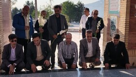 تجدید میثاق مدیرکل میراث فرهنگی لرستان با آرمان‌های امام خمینی(ره) و شهدای انقلاب و دفاع مقدس