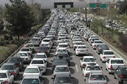 ترافیک نیمه‌سنگین در ۴ محور منتهی به تهران/بارش باران در محورهای شمالی کشور