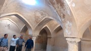 عملیات مرمت حمام کهنه خرامه با اعتبار ۳۰۰ میلیون تومان در حال اجراست
