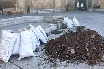 لایروبی و ساماندهی کانال تاریخی دفع آب مسجد امام(ره) اصفهان