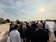 صالحی‌امیری از طرح‌های گردشگری و زیرساخت‌های بندری خرمشهر بازدید کرد/ هتل در دست ساخت خرمشهر به پیشرفت فیزیکی ۸۵ درصدی رسید