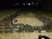 تخریب ساخت‌وساز غیرمجاز در حریم تپه باستانی چناران