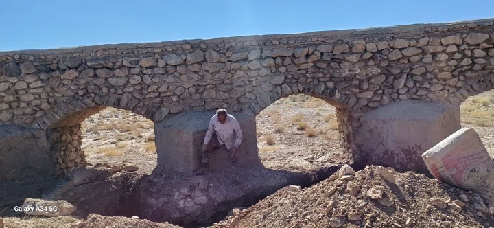 آغاز عملیات مرمت ریشه‌های ۱۲ پل تاریخی روستای برکوئیه بافق