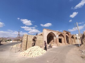 فصل تازه‌ای از مرمت تیمچه تاریخی علیخان کوهبنان آغاز شد