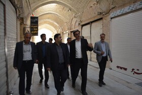بازدید مدیرکل بازرسی استان از پروژه بازار سنتی و حضرت عباسی یزد