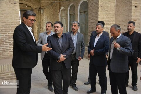 بازدید مدیرکل بازرسی استان از پروژه بازار سنتی و حضرت عباسی یزد