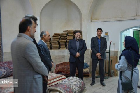 بازدید مدیرکل بازرسی استان از پروژه بازار سنتی و حضرت عباسی یزد