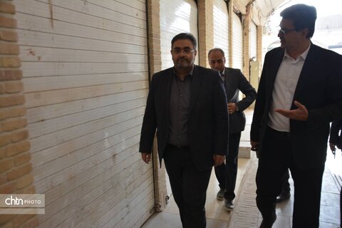 بازدید مدیرکل بازرسی استان از پروژه بازار سنتی و حضرت عباسی یزد