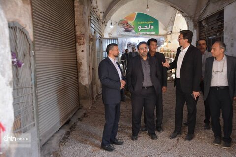 بازدید مدیرکل بازرسی استان از پروژه بازار سنتی و حضرت عباسی یزد