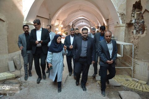 بازدید مدیرکل بازرسی استان از پروژه بازار سنتی و حضرت عباسی یزد