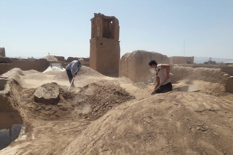 مرمت خانه تاریخی \"حجازی\" در شهر مهاباد اردستان