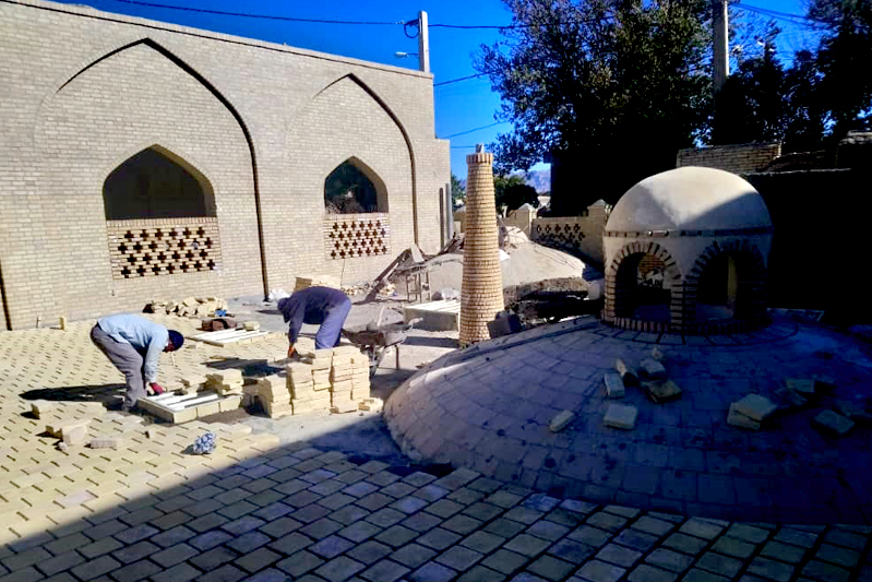 حمام باغستان در بهاباد مرمت می‌شود