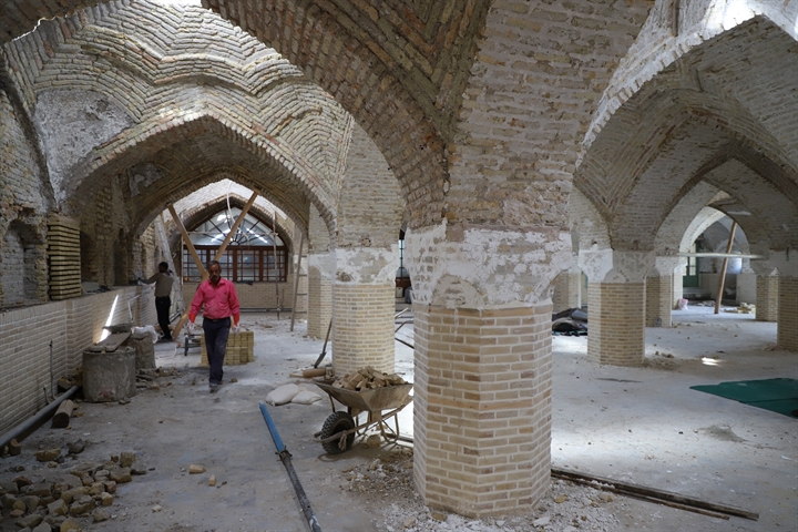 اتمام فاز یک عملیات مرمت مسجد چهلستون در زنجان