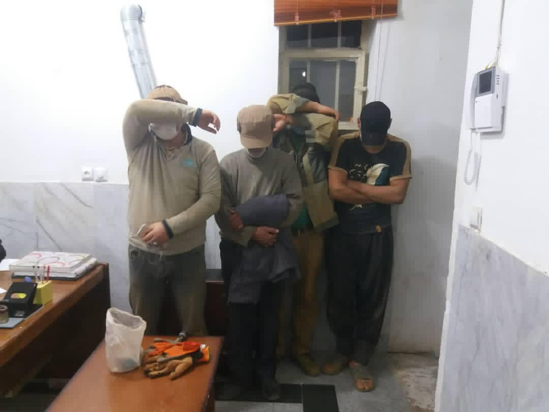 دستگیری 4 حفار غیرمجاز در دامغان