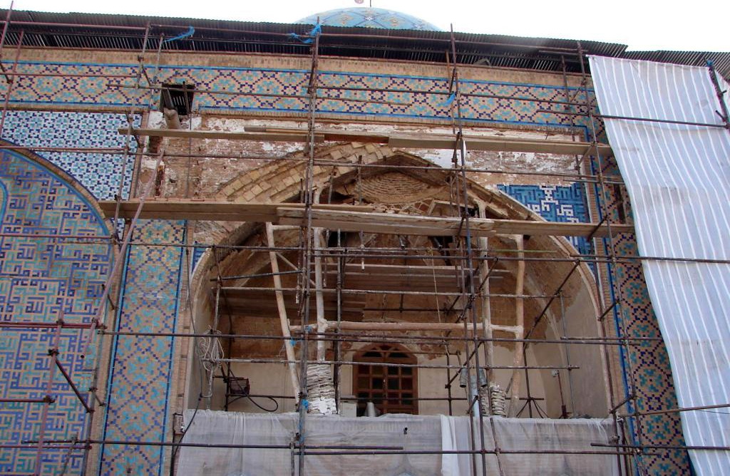 پایان عملیات رفع خطر و مرمت استحفاظی امام‌زاده حسین (ع) در قزوین