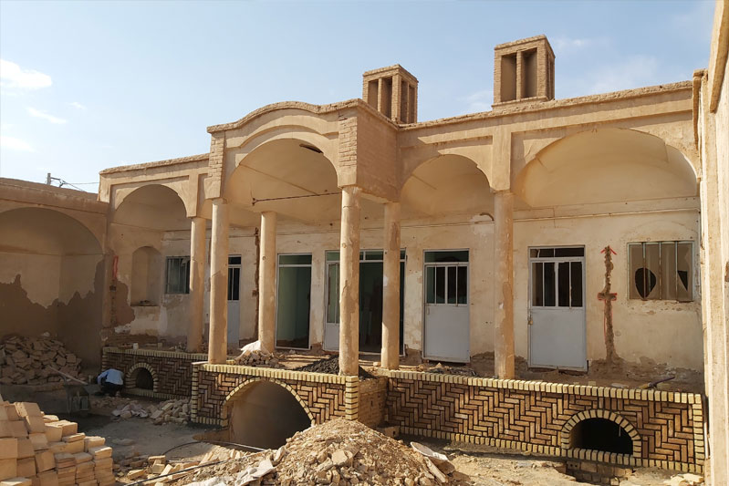 پایان مرحله اول عملیات مرمت خانه تاریخی میرزا رضا فاطمی در بادرود