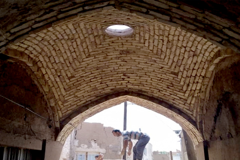 مرمت ساباط تاریخی مالمیر یزد