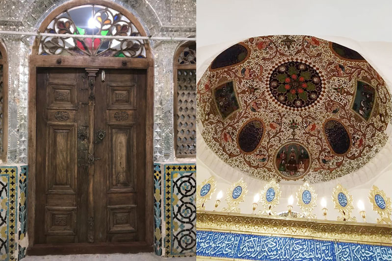 پایان عملیات مرمت تزئینات و درب‌های چوبی بقعه امام‌زاده ابراهیم فین کاشان