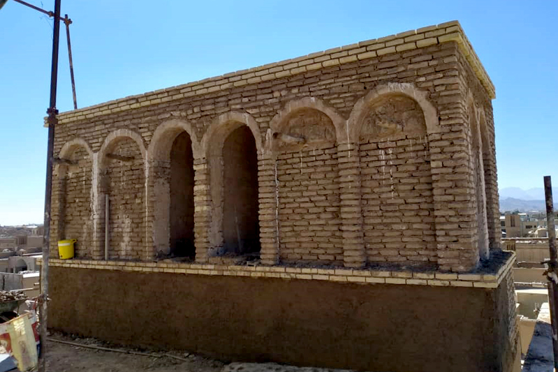 پایان مرمت بادگیر مسجد امیرچقماق یزد