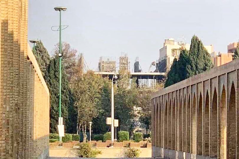 توقف ساخت‌وسازهای غیرمجاز در حریم پل ‌تاریخی خواجو