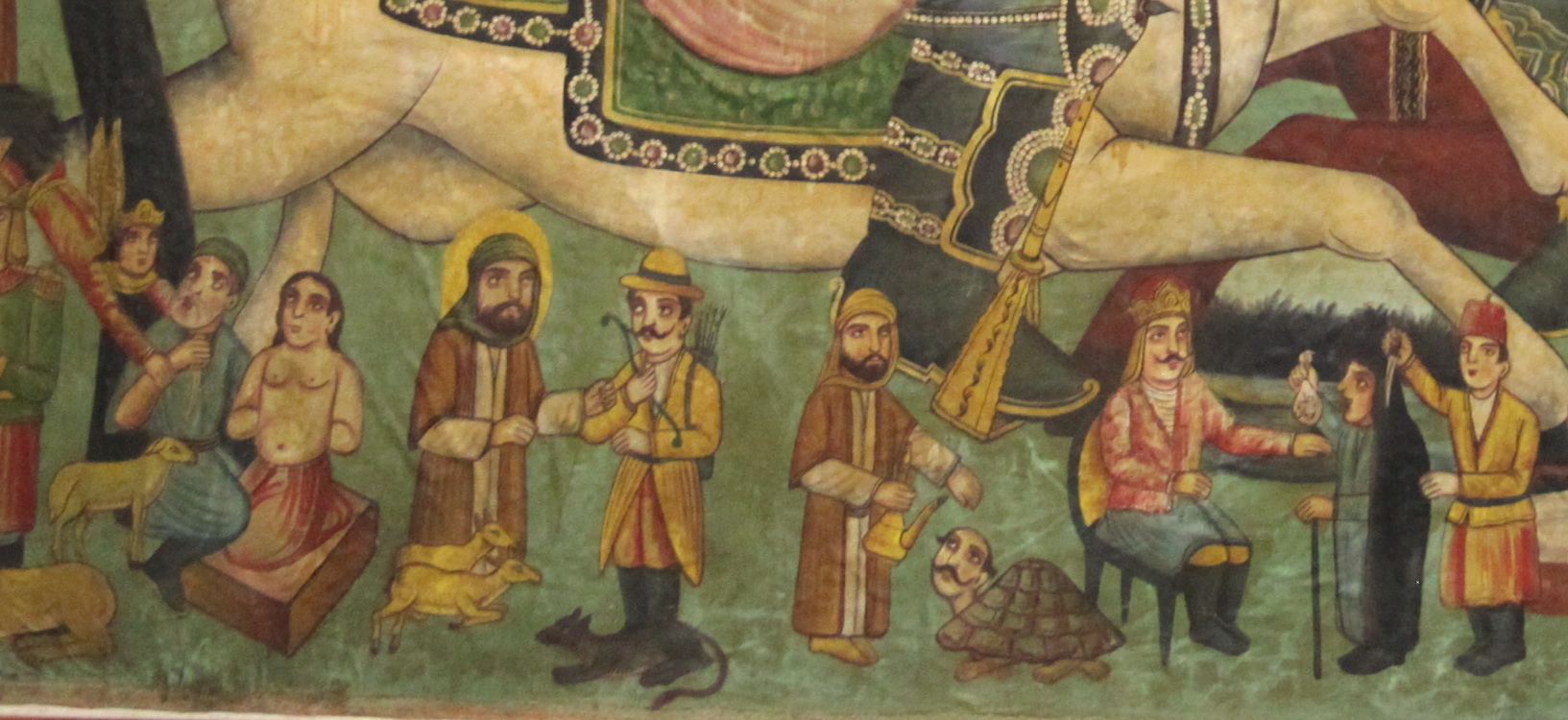 داستان‌های جذاب مذهبی در تابلوی نقاشی قهوه‌خانه‌ای موزه گرمابه سمنان
