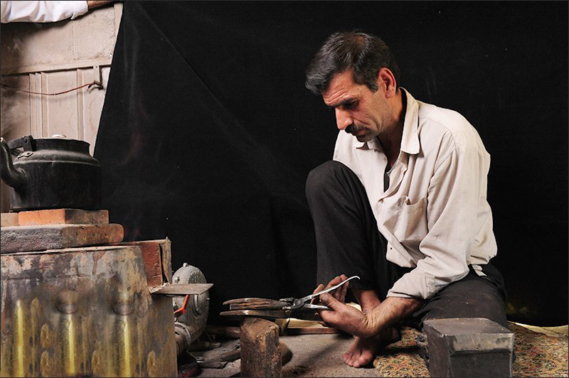هنر چاقو سازی سنتی در نجف آباد اصفهان
