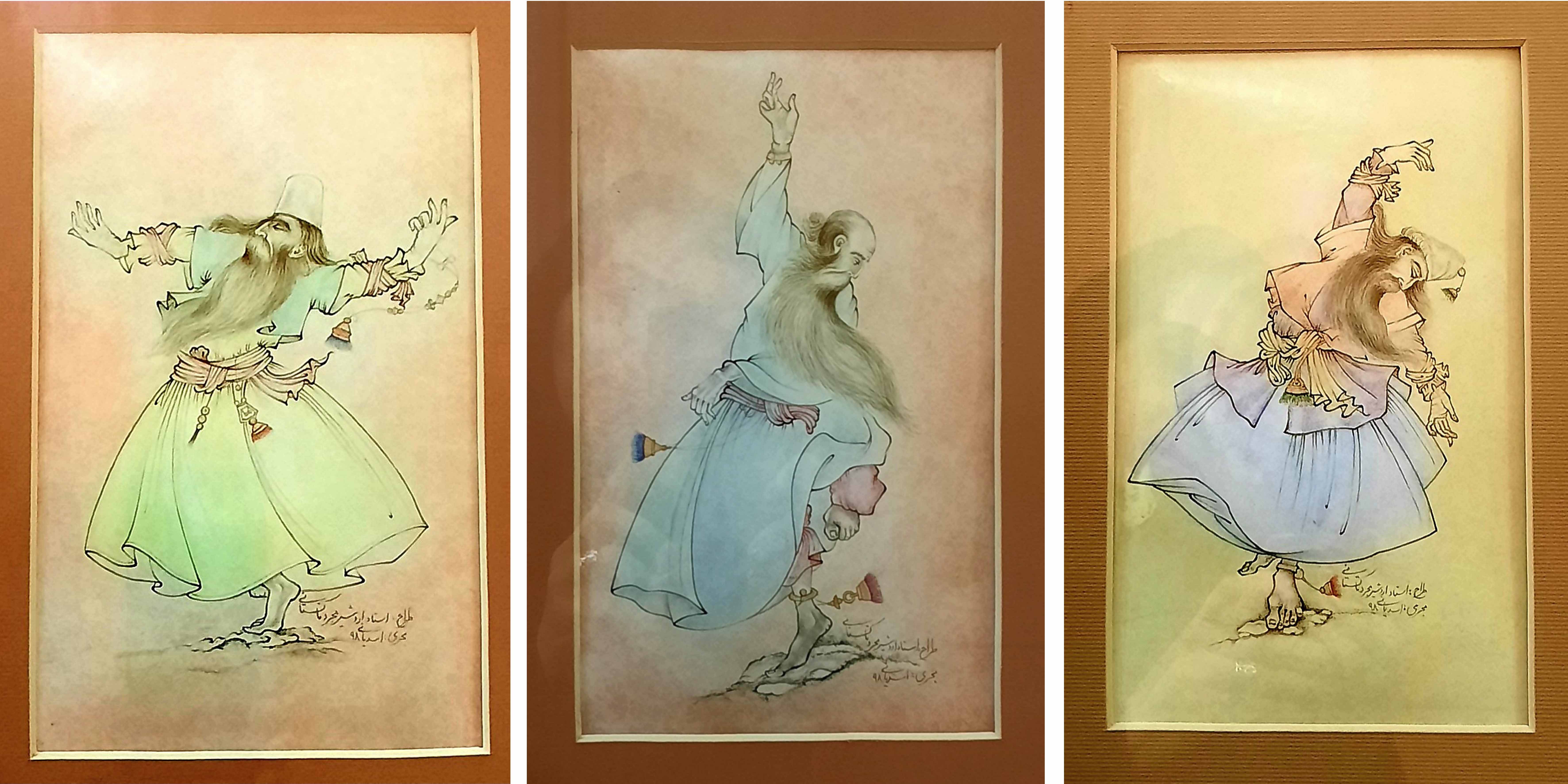 احیای مینای ‌نقاشی به سبک نقطه‌پرداز از نگاره‌های استاد اردشیر مجرد تاکستانی