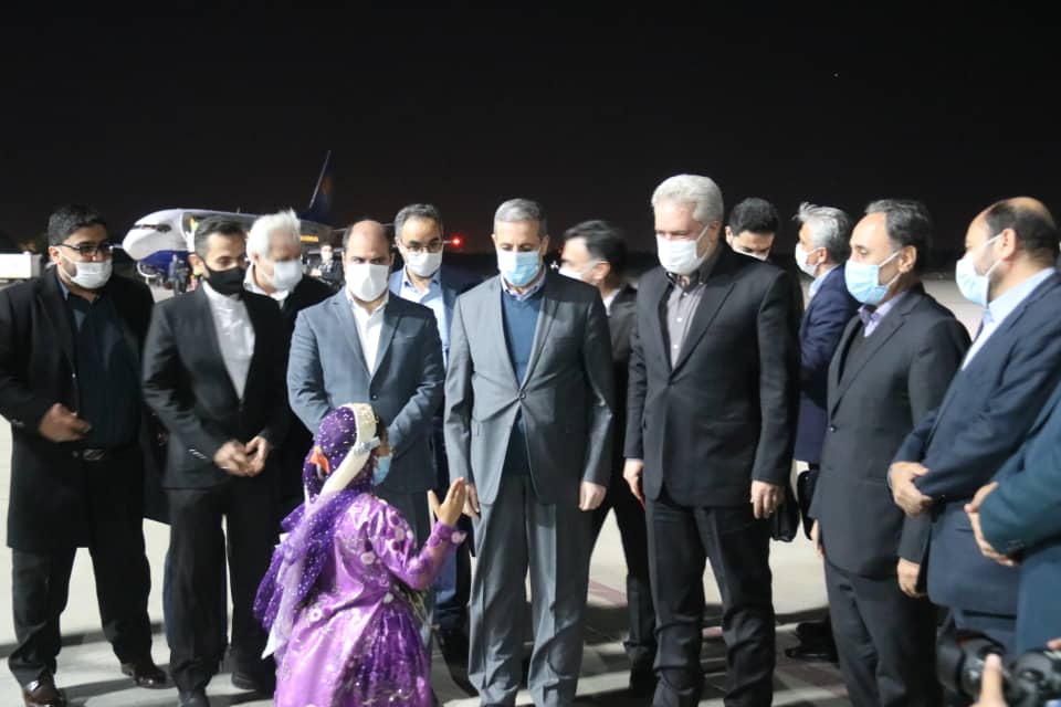وزیر میراث‌فرهنگی، گردشگری و صنایع‌دستی وارد استان بوشهر شد