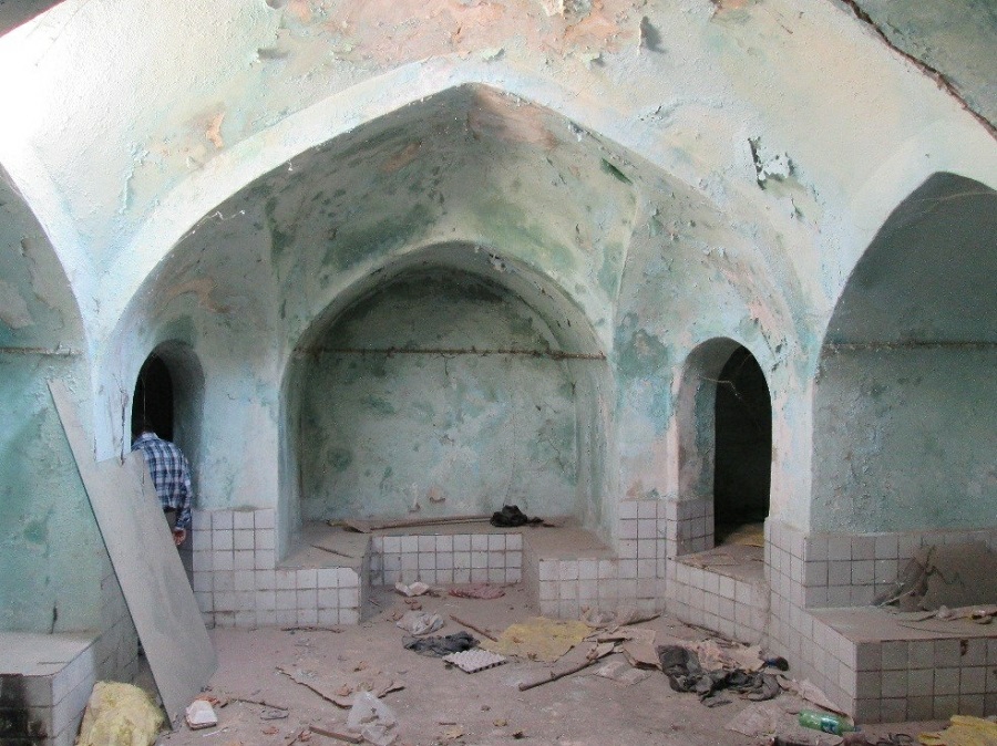عملیات مرمت و بازسازی حمام تاریخی بُنگان در بافت آغاز شد
