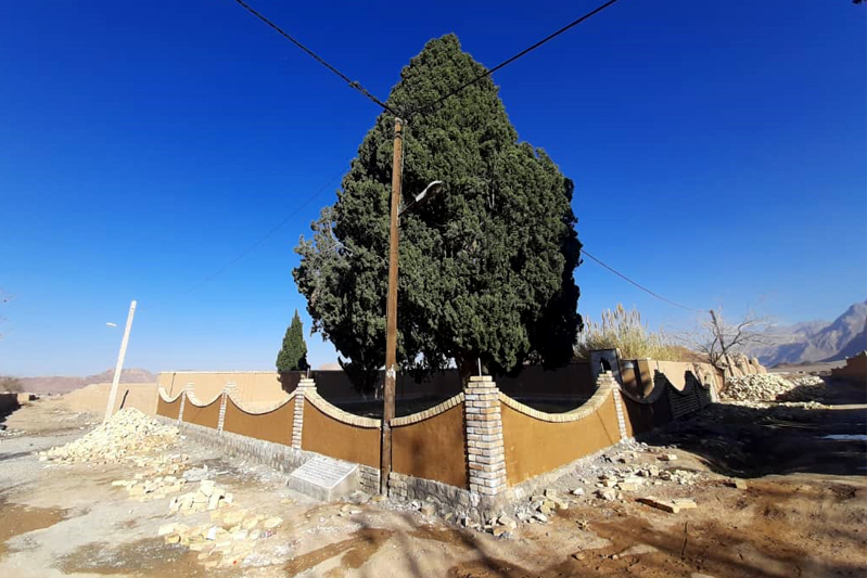 اجرای پروژه حصارکشی اطراف سرو دوقلوی روستای مبارکه