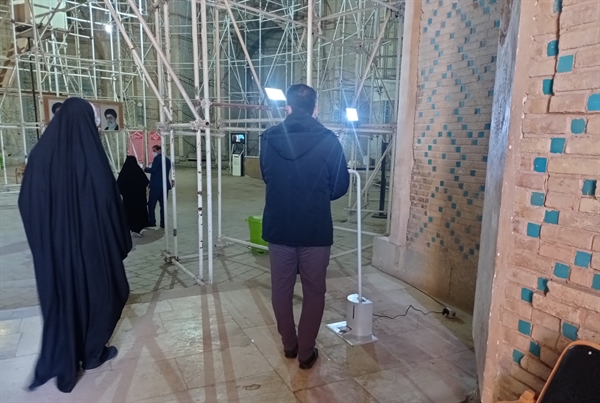 اعمال پروتکل‌های بهداشتی در گنبد سلطانیه زنجان