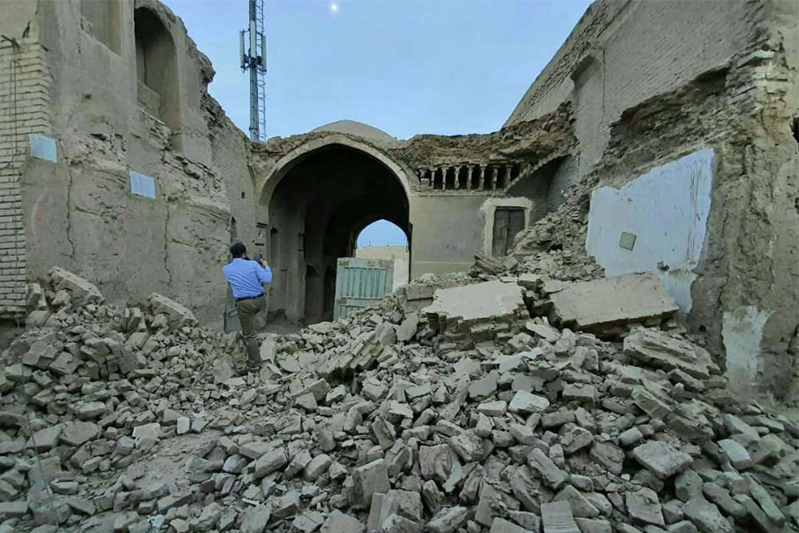تخریب در بافت تاریخی یزد مربوط به مغازه مجاور کاروانسرای ابوالقاسم بوده است 