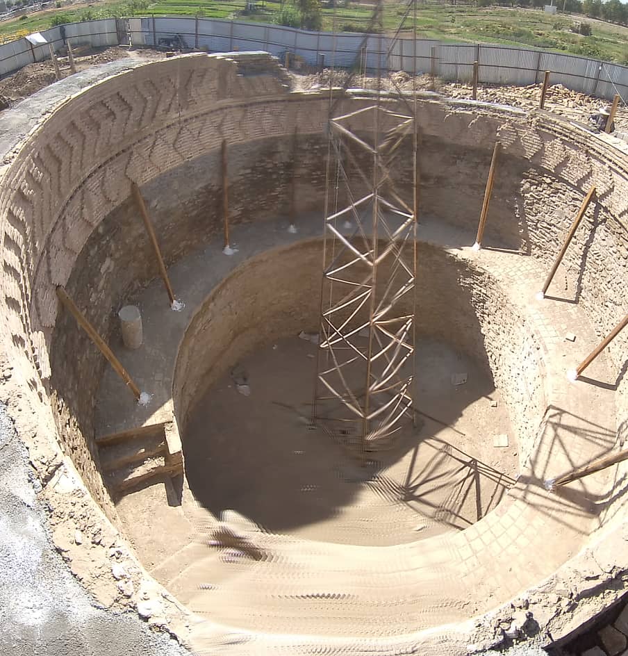 ادامه مرمت بنای تاریخی یخدان میرفتاح همدان در راستای حفظ آثار تاریخی