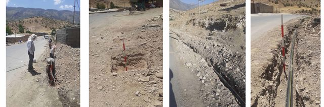 کاوش و حفاظت از آثار تاریخی در مسیر گازرسانی به روستای سرابکلان سیروان