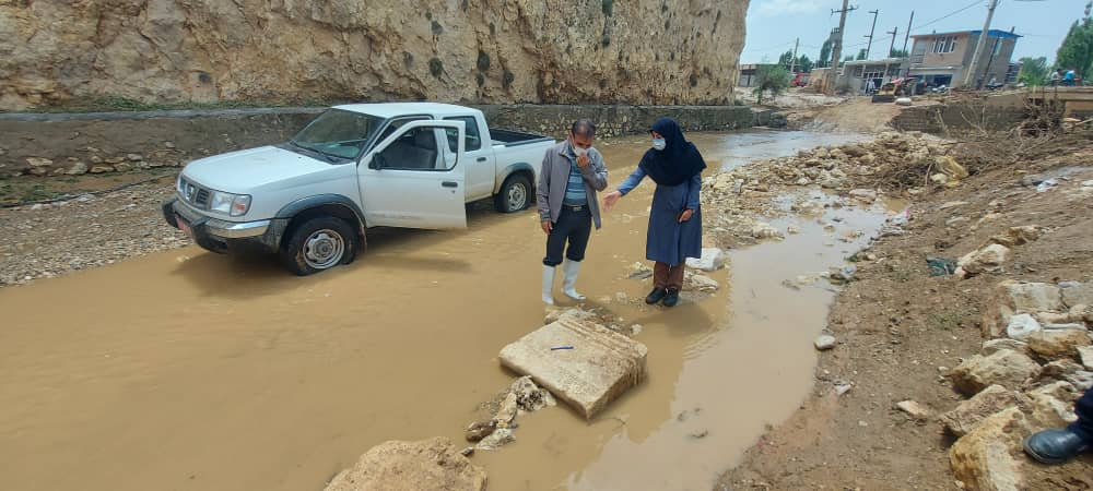 کشف کتیبه‌ 400 ساله در روستای گلابر زنجان پس از سیل