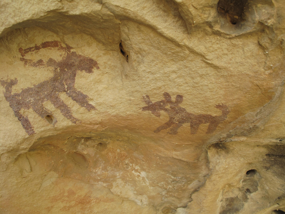 نقش صد هزار ساله بر صخره‌ هومیان