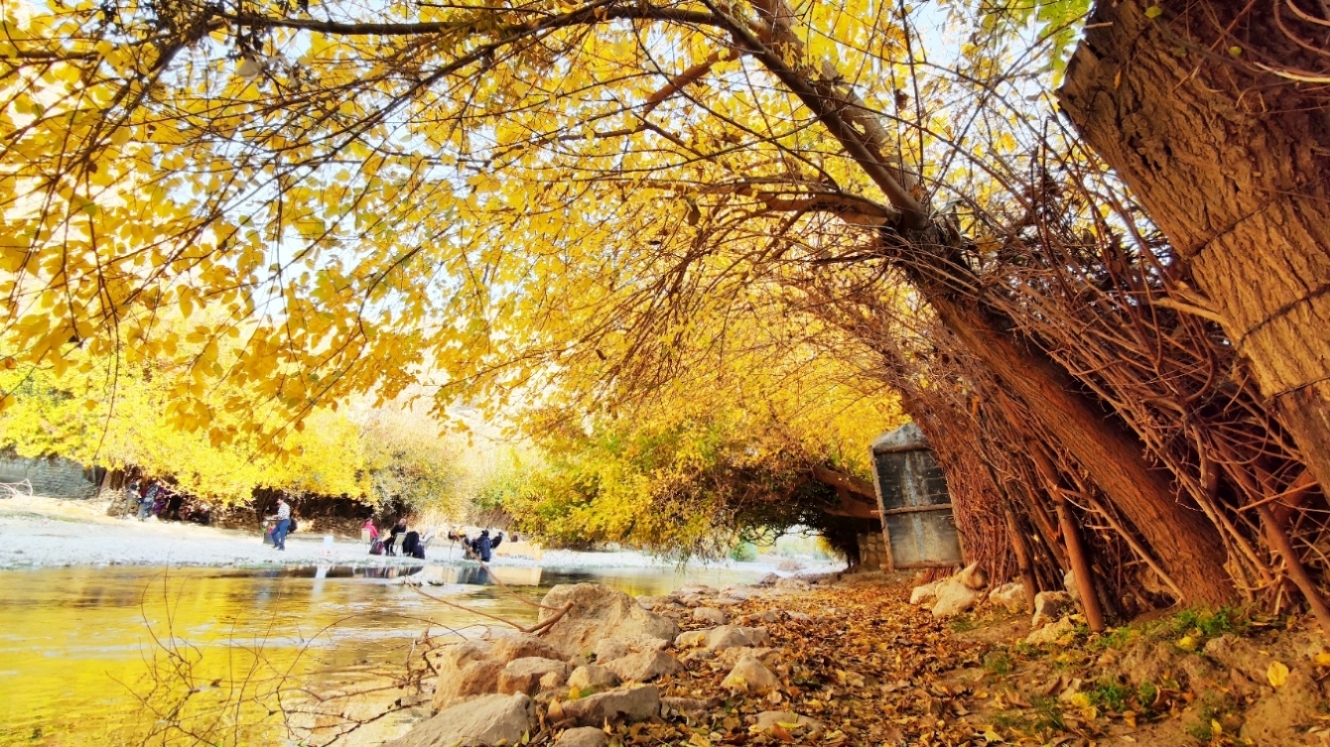پاییز هزار رنگ در منطقه گردشگری گُلین  کرمانشاه