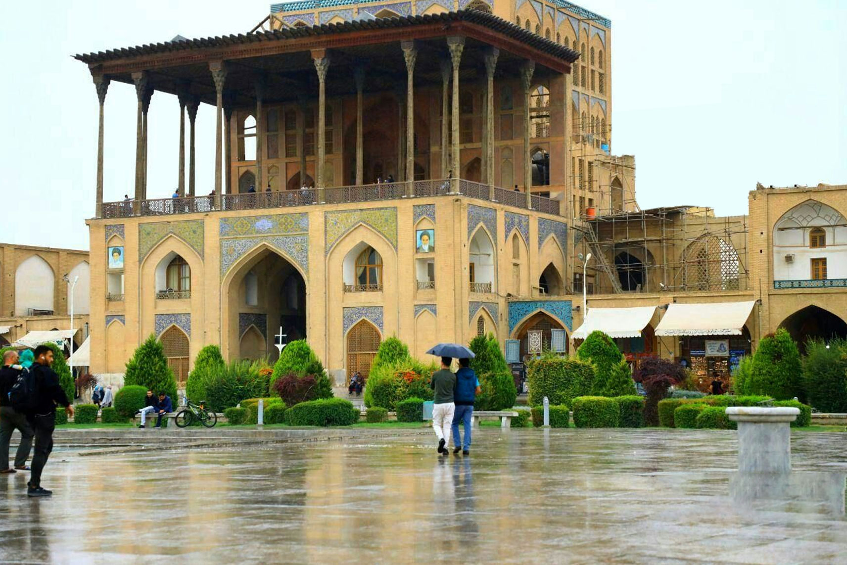 بارش باران هیچ آسیبی به بناهای تاریخی اصفهان وارد نکرده است