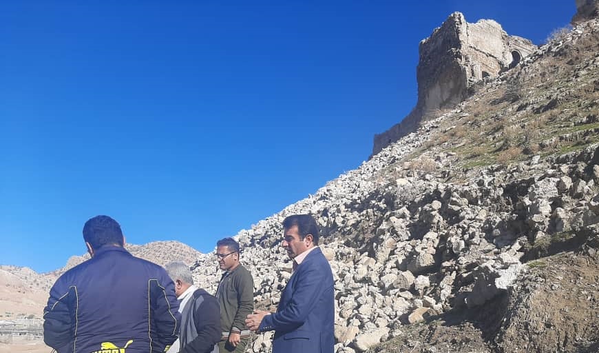 سامان‌دهی دیوار حفاظتی قلعه تاریخی دیشموک