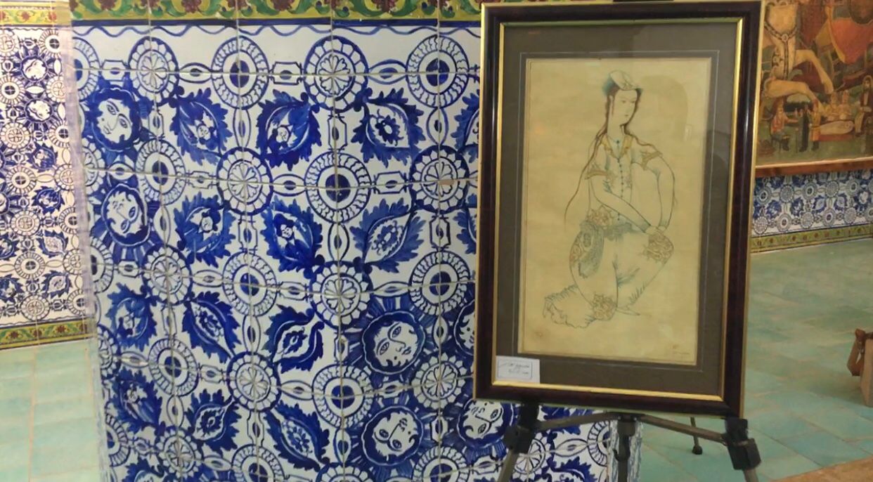 برپایی نمایشگاه نگارگری و چرم دست‌دوز در موزه گرمابه پهنه سمنان