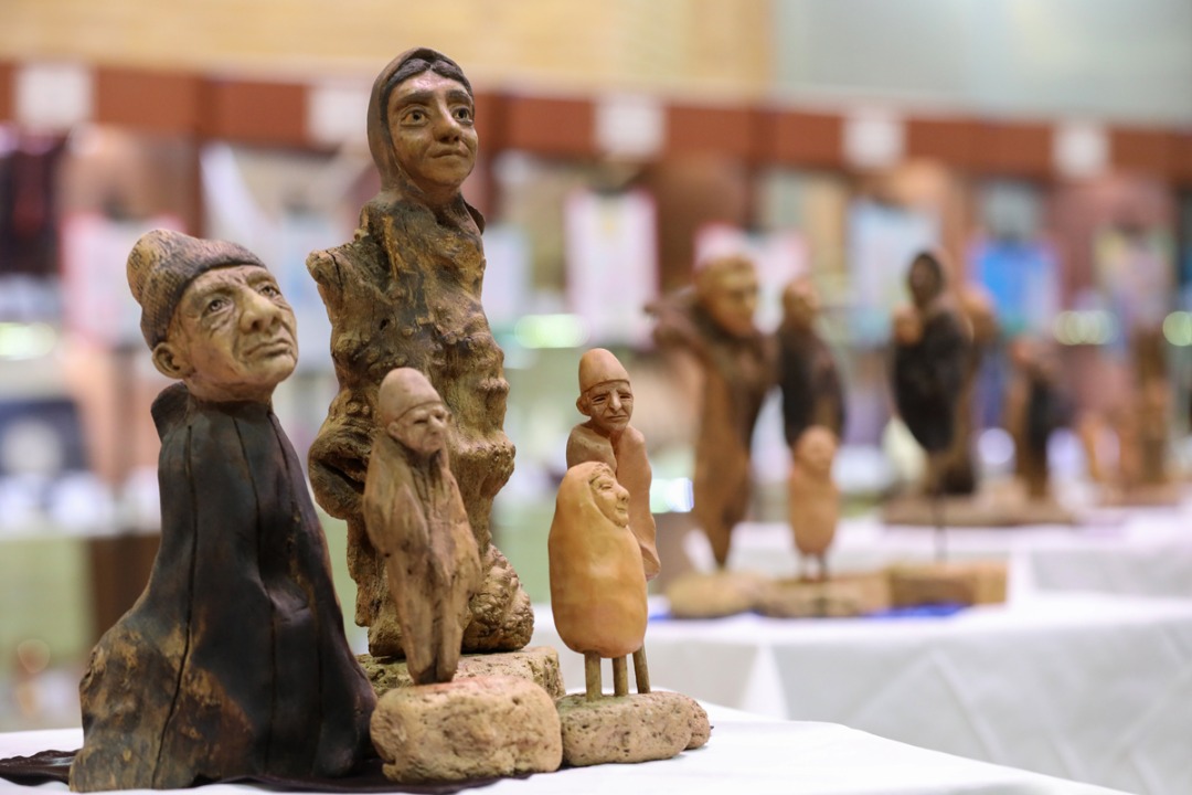 برگزاری نمایشگاه پیکره‌های تلفیقی سفال و چوب در وزارت میراث‌فرهنگی