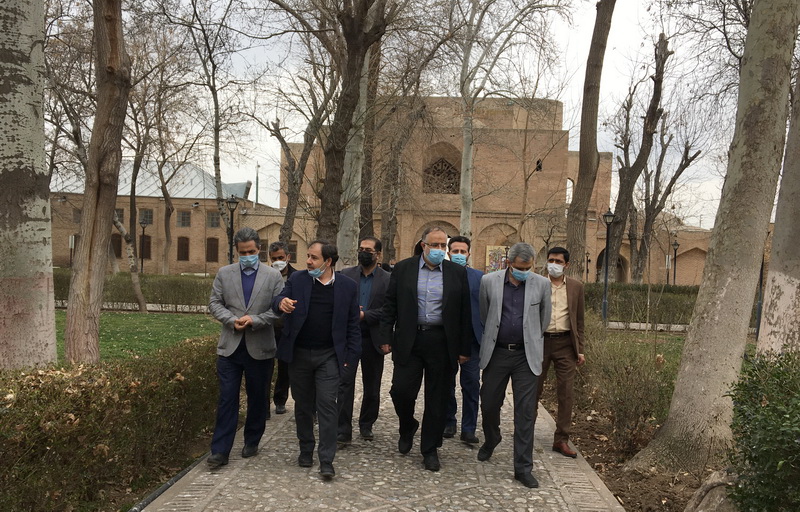 بازدید استاندار قزوین از دبیرخانه ستاد اجرایی خدمات سفر در دولتخانه صفوی