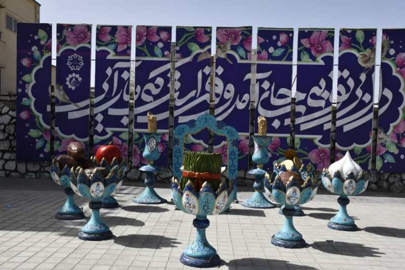 18 نماد فرهنگی در شهرکرد برای معرفی چهارمحال و بختیاری در نوروز نصب شد