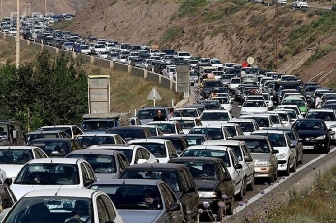 اعلام وضعیت تردد وسایل نقلیه در محور چالوس