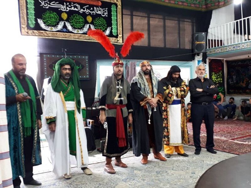 اجرای تعزیه شهادت حضرت علی(ع) در روستای راهجرد