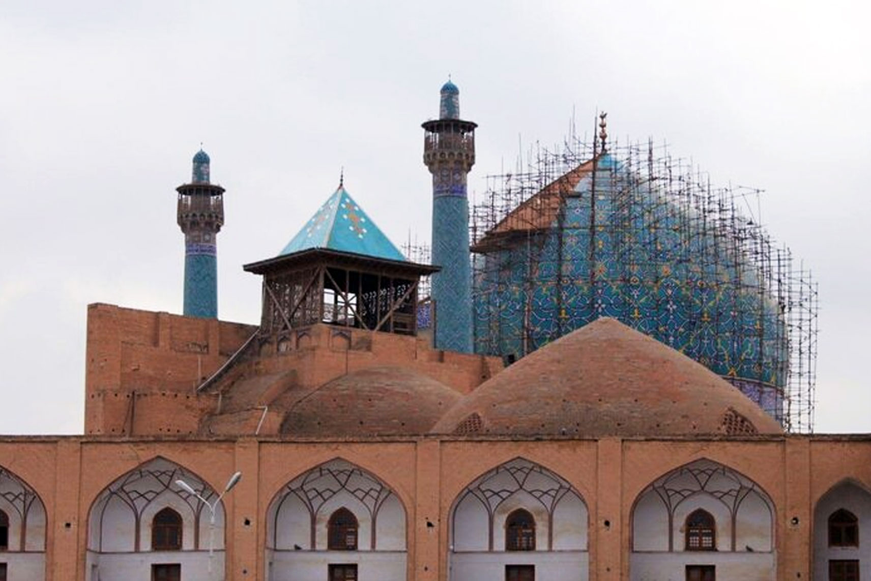 مرمت گنبد مسجد امام(ره) اصفهان به ایستگاه پایانی رسید