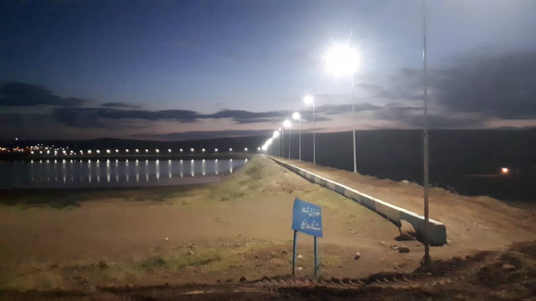 پروژه روشنایی دور دریاچه گیلارلو گرمی به بهره‌برداری رسید